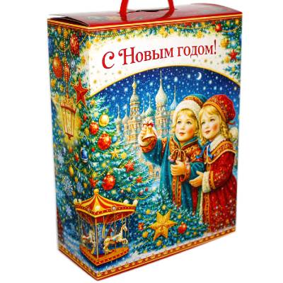 Сладкий подарок на Новый Год в картонной упаковке весом 5000 грамм в Волгодонске